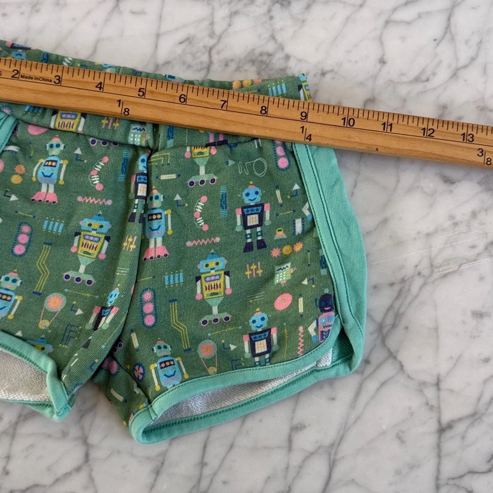 Piccolina Robot Track Shorts Sz 4T Made in Peru